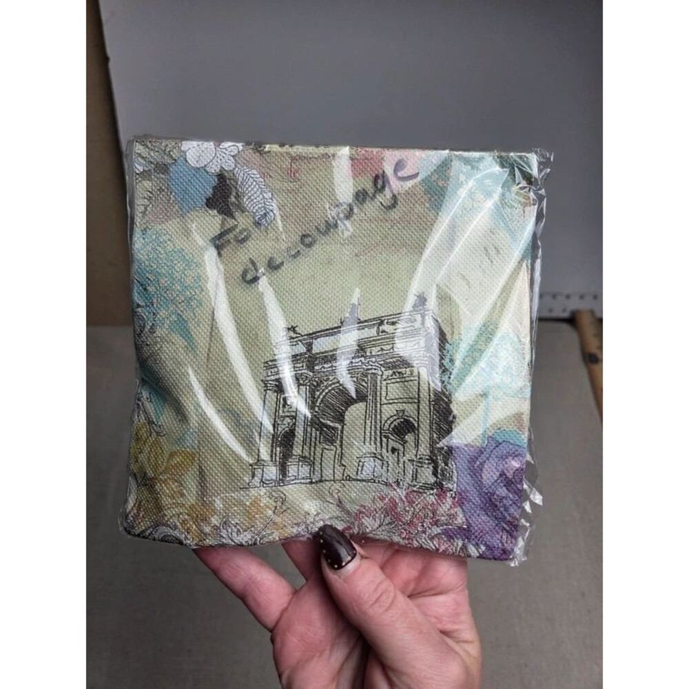 Vintage Paris theme decoupage napkins